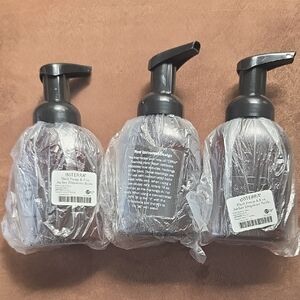 Doterra Amber Foaming Soap Dispensers with Black Pumps - 3 Pack